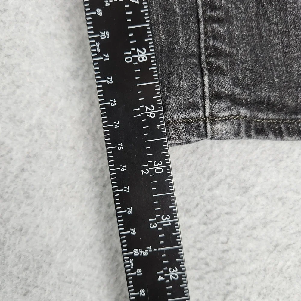 Urban Pipeline Jeans Mens 36x30 Black Denim Whiskered Max Flex Slim Straight Leg